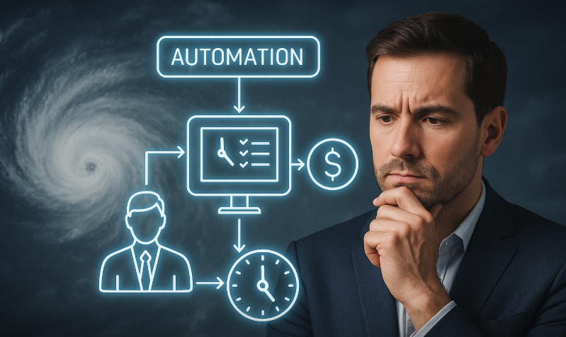 NovaData AI-powered invoice auditing automating CAT claim settlements after hurricane damage.