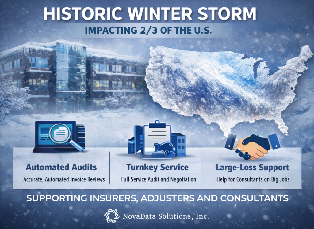 How NovaData helps claims professionals after widescale events